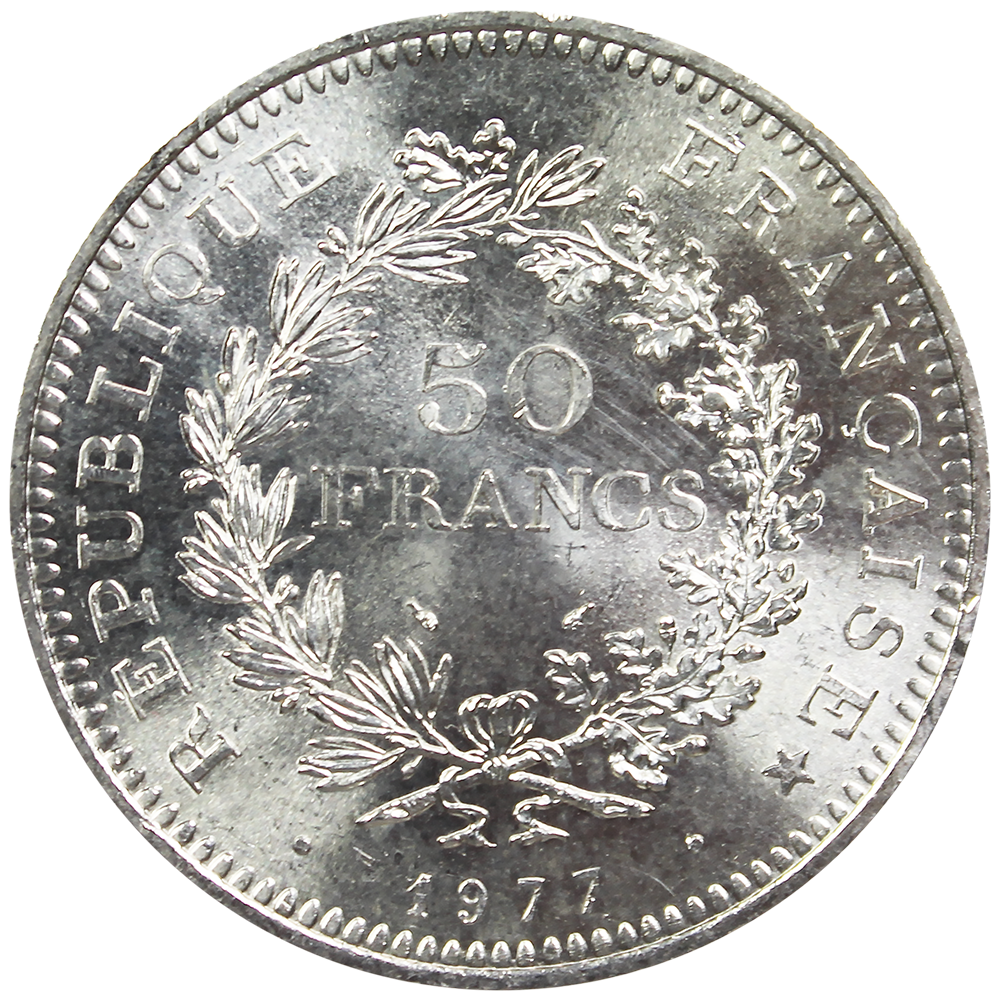 Pièce 50 francs Hercule 1974 